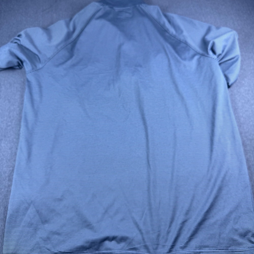 Under Armour HeatGear Mens Large Grey Striped Cross Country 1/4 Zip Pullover - Picture 7 of 7